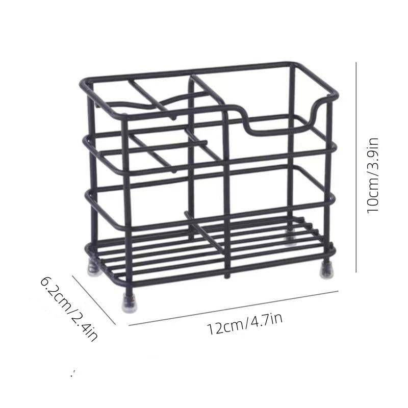 Stainless Steel Bathroom Shelf Toothbrush Holder