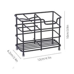 Stainless Steel Bathroom Shelf Toothbrush Holder