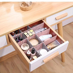 4pcs Plastic Drawer Organizing Divider DIY Storage Cabinet Combination