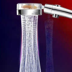 Yellow Fan Shower Head High Pressure Rotatable Handheld Shower Head