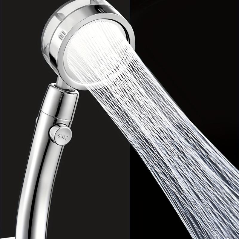 Yellow Fan Shower Head High Pressure Rotatable Handheld Shower Head
