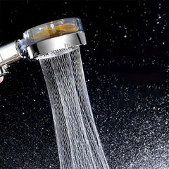 Yellow Fan Shower Head High Pressure Rotatable Handheld Shower Head