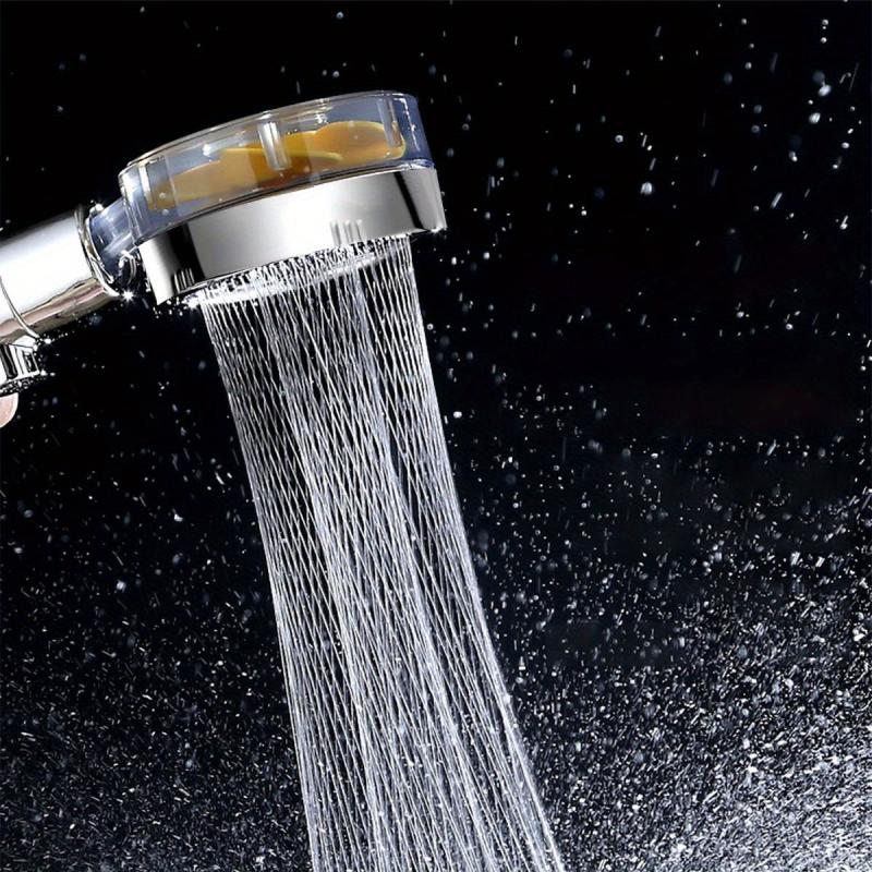 Yellow Fan Shower Head High Pressure Rotatable Handheld Shower Head