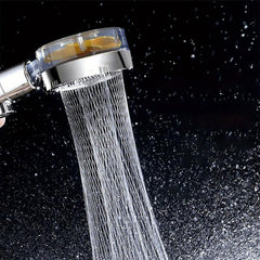 Yellow Fan Shower Head High Pressure Rotatable Handheld Shower Head