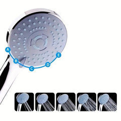 Adjustable High Pressure Shower Head Set with 5 Modes