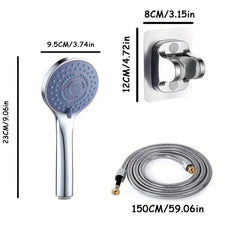 Adjustable High Pressure Shower Head Set with 5 Modes