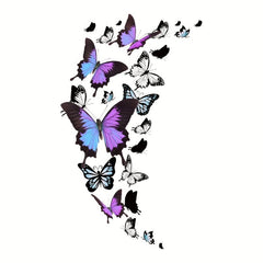 Butterfly Toilet Lid Decal Adhesive PVC Wall Sticker Bathroom Decor
