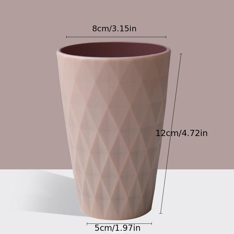 Unbreakable Reusable Diamond Toothbrush Cup for Bathroom Upgrade