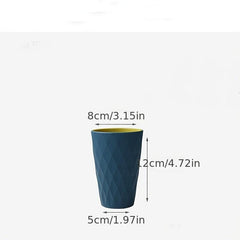 Unbreakable Reusable Diamond Toothbrush Cup for Bathroom Upgrade