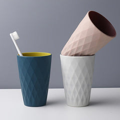 Unbreakable Reusable Diamond Toothbrush Cup for Bathroom Upgrade