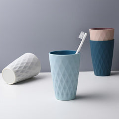 Unbreakable Reusable Diamond Toothbrush Cup for Bathroom Upgrade