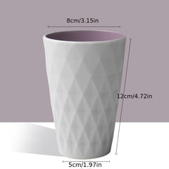 Unbreakable Reusable Diamond Toothbrush Cup for Bathroom Upgrade