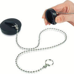 Rubber Bath Plug with Chain 1.57inch Shower Drain Cover