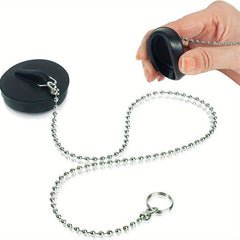 Rubber Bath Plug with Chain 1.57inch Shower Drain Cover