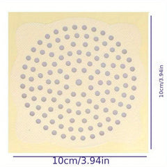 10pcs Disposable Shower Drain Hair Catcher Mesh Stickers