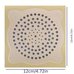 10pcs Disposable Shower Drain Hair Catcher Mesh Stickers