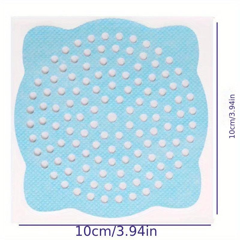 10pcs Disposable Shower Drain Hair Catcher Mesh Stickers