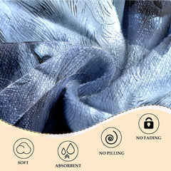 Women's Microfiber Beach Towel with Wolf Pattern 59x29
