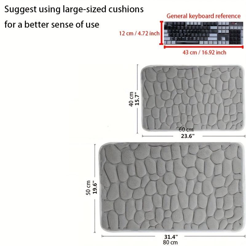 Memory Foam Bath Rug Soft Non Slip Absorbent Bath Mat Machine Washable