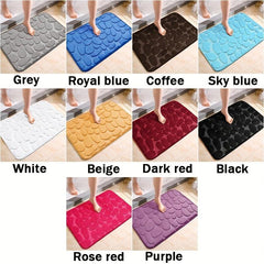 Memory Foam Bath Rug Soft Non Slip Absorbent Bath Mat Machine Washable