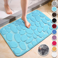Memory Foam Bath Rug Soft Non Slip Absorbent Bath Mat Machine Washable