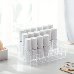 24 Grids Lipstick Holder Clear Acrylic Makeup Organizer