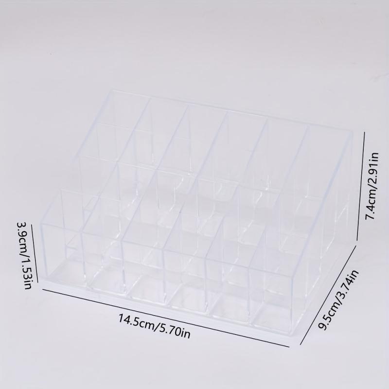24 Grids Lipstick Holder Clear Acrylic Makeup Organizer