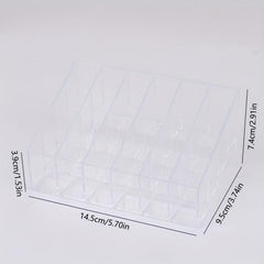 24 Grids Lipstick Holder Clear Acrylic Makeup Organizer