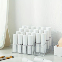 24 Grids Lipstick Holder Clear Acrylic Makeup Organizer