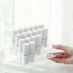 24 Grids Lipstick Holder Clear Acrylic Makeup Organizer