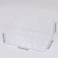 24 Grids Lipstick Holder Clear Acrylic Makeup Organizer