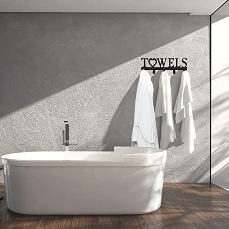 Stainless Steel Towel Holder Wall Mount Towel Hanger Hooks