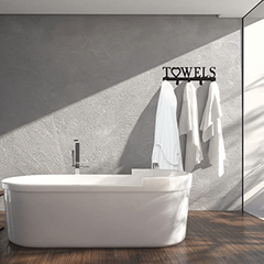 Stainless Steel Towel Holder Wall Mount Towel Hanger Hooks