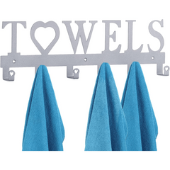 Stainless Steel Towel Holder Wall Mount Towel Hanger Hooks