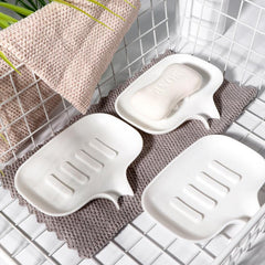 3pcs Soap Holder Self Draining Soap Dish Bathroom Accessories