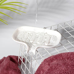 3pcs Soap Holder Self Draining Soap Dish Bathroom Accessories