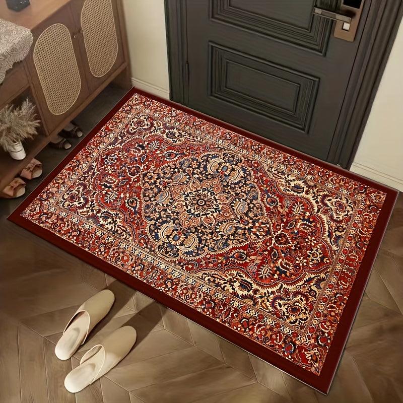 Boho Pattern Floor Mat Soft Non Slip Bath Rug Vintage Bohemian Washable Area Rug