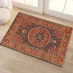 Boho Pattern Floor Mat Soft Non Slip Bath Rug Vintage Bohemian Washable Area Rug