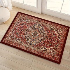 Boho Pattern Floor Mat Soft Non Slip Bath Rug Vintage Bohemian Washable Area Rug