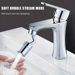 2pcs Rotatable Faucet Extender Spout Splash Guard 987 OZ Silvery