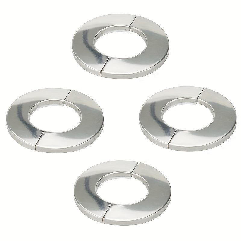 4pcs Round Escutcheon Plate 304 Stainless Steel 22mm Wall Pipe Covers