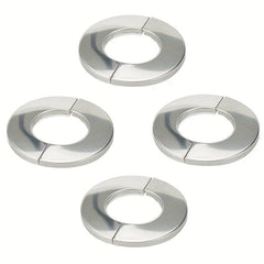 4pcs Round Escutcheon Plate 304 Stainless Steel 22mm Wall Pipe Covers