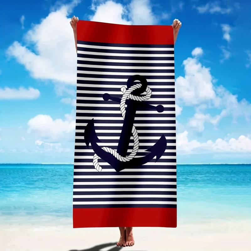 Striped Microfiber Beach Towel 59ft x 29 5ft Lightweight and Absorbent