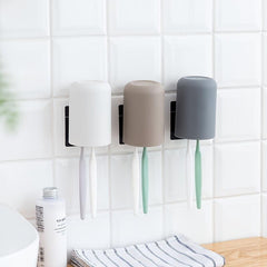 Toothbrush Holders Cup Wall Mounted Organizer