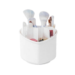 360 Rotating Makeup Brush Organizer Transparent Storage Box