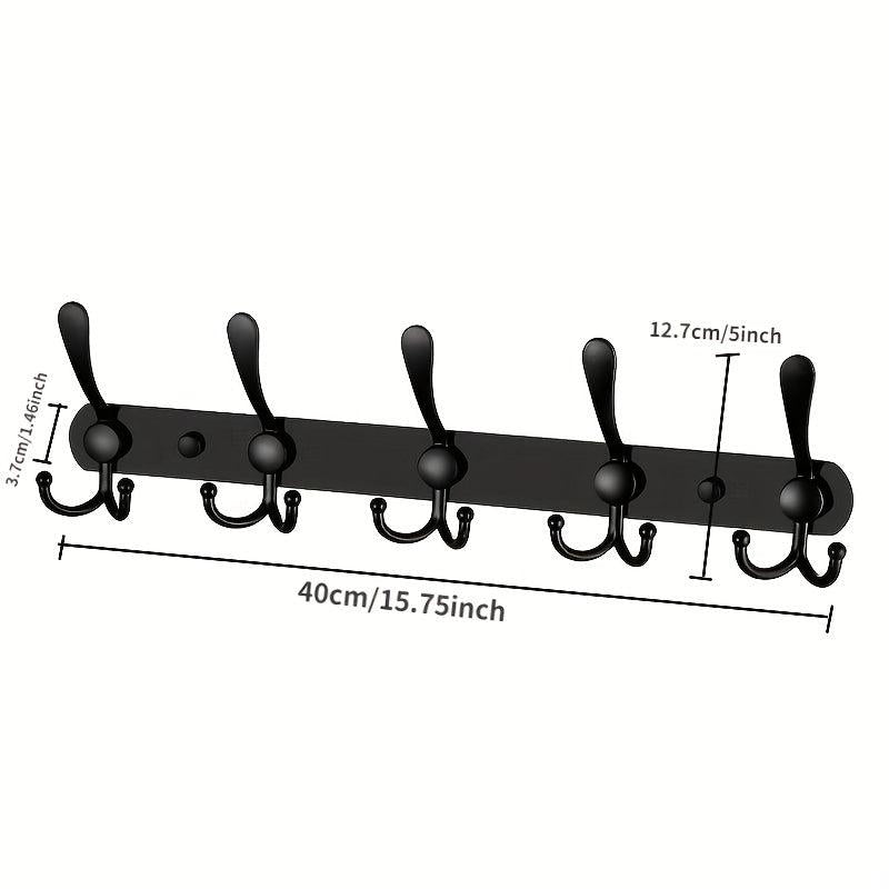 Stainless Steel Double Hooks Bathroom Coat Hooks