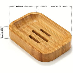 Wooden Pedestal Soap Stand Rustic Soap Tray Holder