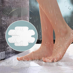 10pcs Transparent Flower Anti slip Shower Tread Sticker