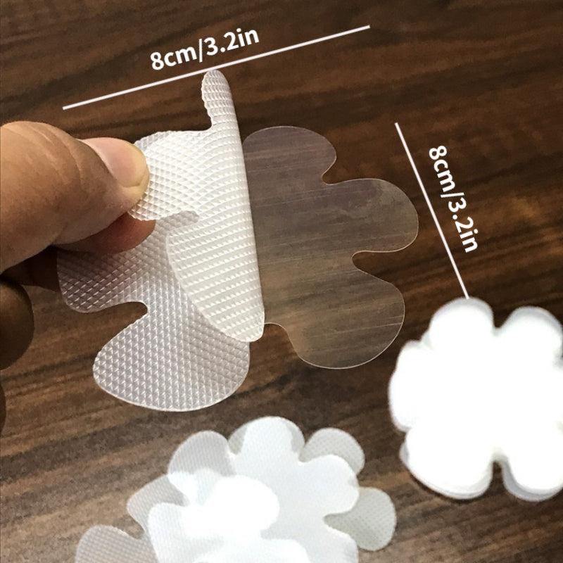 10pcs Transparent Flower Anti slip Shower Tread Sticker