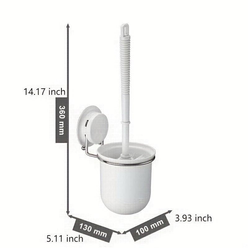 Wall Mount Toilet Brush with Holder Set